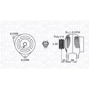 Alternateur MAGNETI MARELLI OEM 4531026