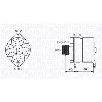 Alternateur MAGNETI MARELLI OEM 98490185