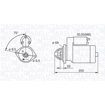 Démarreur MAGNETI MARELLI OEM 55576954