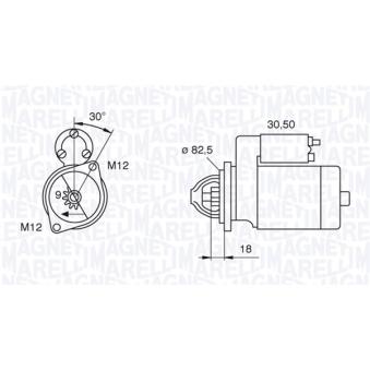 Démarreur MAGNETI MARELLI OEM 068911024F