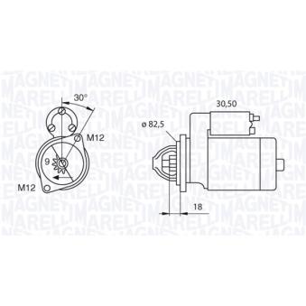 Démarreur MAGNETI MARELLI OEM 068911024F