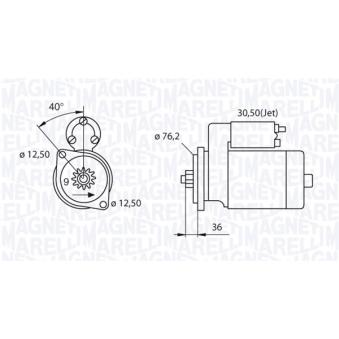 Démarreur MAGNETI MARELLI OEM 020911023F