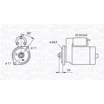 Démarreur MAGNETI MARELLI OEM 085911023A Démarreur MAGNETI MARELLI OEM 085911023A