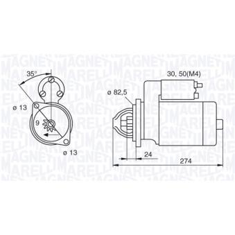 Démarreur MAGNETI MARELLI [063522190140]