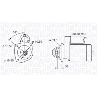 Démarreur MAGNETI MARELLI OEM 01182931