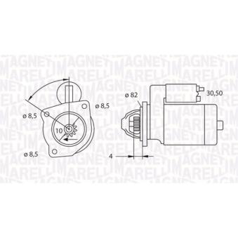 Démarreur MAGNETI MARELLI OEM M1T30172