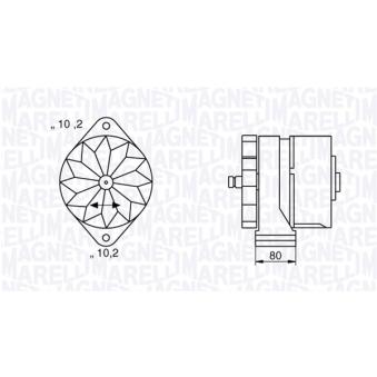 Alternateur MAGNETI MARELLI OEM 357736