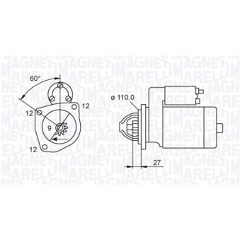 Démarreur MAGNETI MARELLI OEM 5801441816