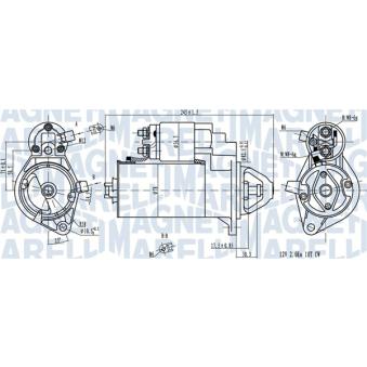 Démarreur MAGNETI MARELLI 063720976010 pour OPEL OMEGA 2.0 DTI 16V - 101cv