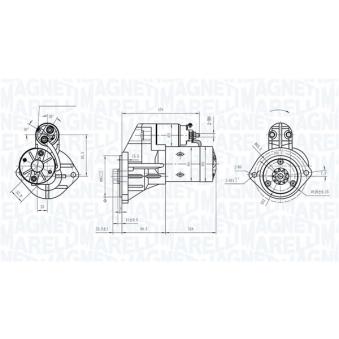 Démarreur MAGNETI MARELLI 063721159010 pour NISSAN TRADE 3.0 TDIC - 106cv