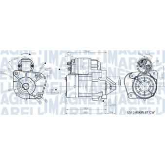 Démarreur MAGNETI MARELLI OEM 8253873