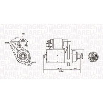Démarreur MAGNETI MARELLI 063721197010 pour RENAULT MASTER 1.4 - 75cv