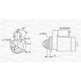 Démarreur MAGNETI MARELLI 063721207010 pour OPEL VIVARO 2.5 CDTI - 146cv