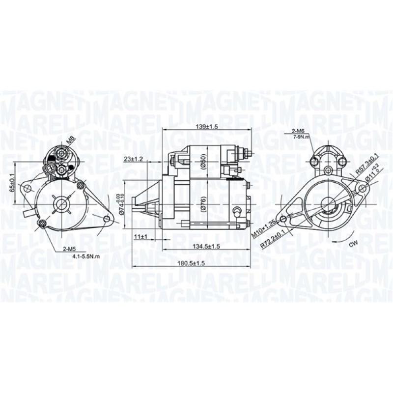 Démarreur MAGNETI MARELLI 063721299010 - Visuel 1