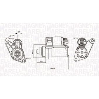 Démarreur MAGNETI MARELLI 063721330010 pour SKODA FABIA 1.4 - 86cv