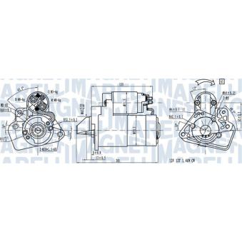 Démarreur MAGNETI MARELLI 063721332010 pour VOLKSWAGEN SHARAN 1.5 DCI - 110cv