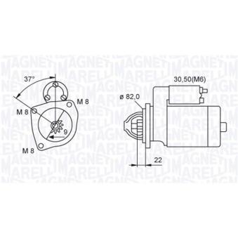 Démarreur MAGNETI MARELLI OEM 55779086