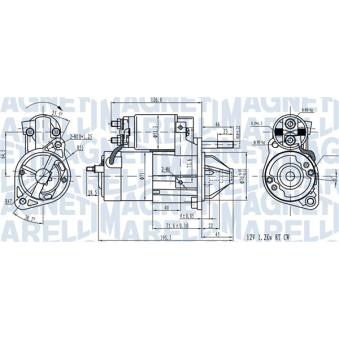 Démarreur MAGNETI MARELLI 063721492010 pour KIA CARNIVAL 3.5 - 194cv
