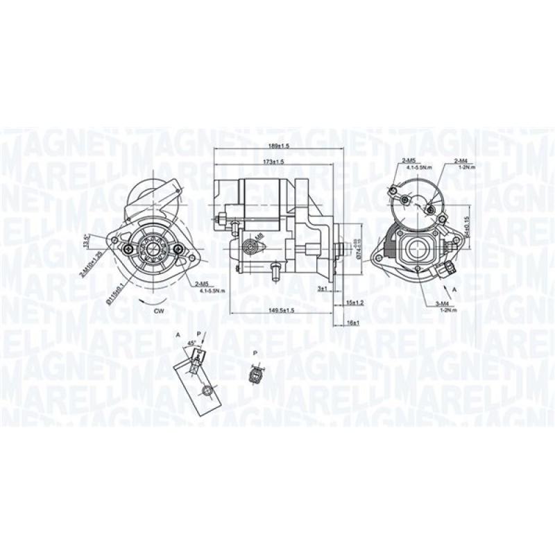 Démarreur MAGNETI MARELLI 063721500010 - Visuel 1