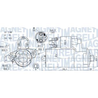 Démarreur MAGNETI MARELLI [063721521010]