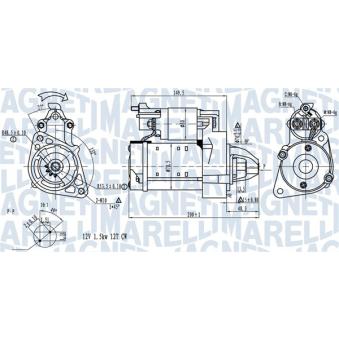 Démarreur MAGNETI MARELLI OEM A6519060026 Démarreur MAGNETI MARELLI OEM A6519060026