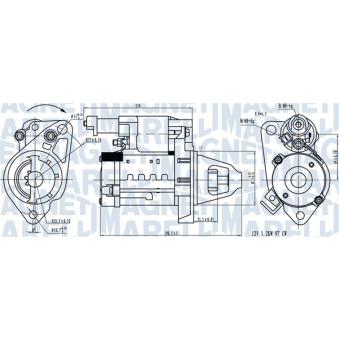 Démarreur MAGNETI MARELLI 063721642610 pour HONDA CR-V 2.0 AWD - 155cv