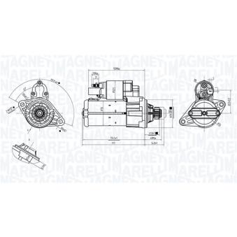 Démarreur MAGNETI MARELLI 063725561010 pour SUBARU IMPREZA 2.0 TDI - 110cv