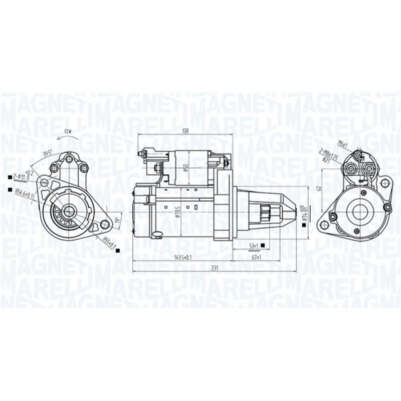 Démarreur MAGNETI MARELLI 063725589010 - Visuel 1