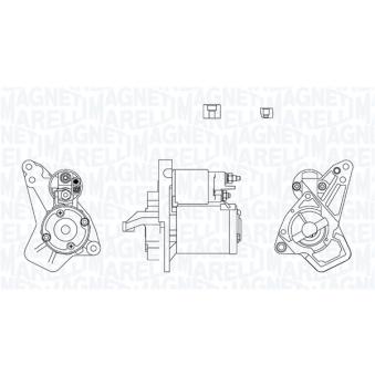 Démarreur MAGNETI MARELLI 063726262010 pour RENAULT MEGANE 1.2 TCe - 132cv