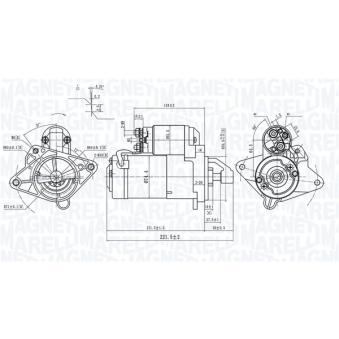 Démarreur MAGNETI MARELLI OEM M001T80681