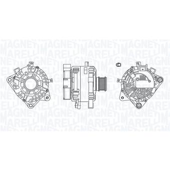 Alternateur MAGNETI MARELLI 063730849010 pour HYUNDAI EQUUS / CENTENNIAL 2.0 TDCi - 130cv