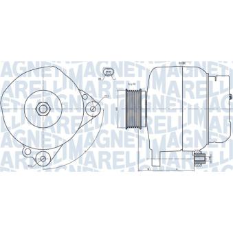 Alternateur MAGNETI MARELLI OEM 074903025R Alternateur MAGNETI MARELLI OEM 074903025R