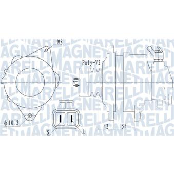 Alternateur MAGNETI MARELLI OEM MD340419