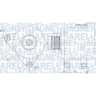 Alternateur MAGNETI MARELLI OEM 12312247389
