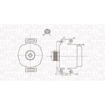 Alternateur MAGNETI MARELLI OEM 24430294 Alternateur MAGNETI MARELLI OEM 24430294