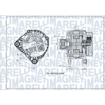 Alternateur MAGNETI MARELLI OEM 231000011R Alternateur MAGNETI MARELLI OEM 231000011R