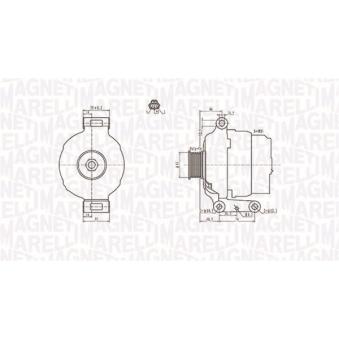 Alternateur MAGNETI MARELLI OEM 2C1T10300AA Alternateur MAGNETI MARELLI OEM 2C1T10300AA