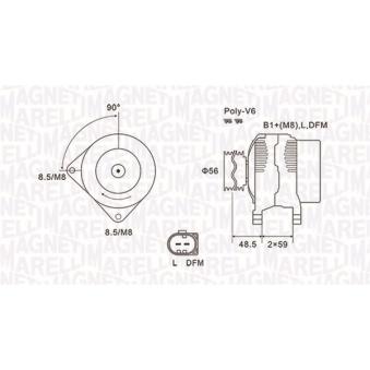 Alternateur MAGNETI MARELLI OEM 045903023A