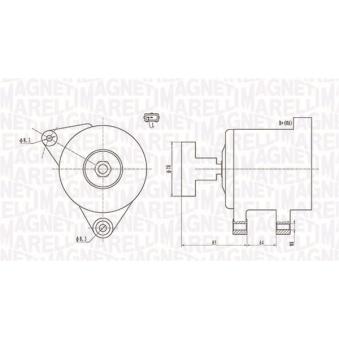 Alternateur MAGNETI MARELLI OEM YS6110300BF