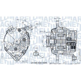 Alternateur MAGNETI MARELLI [063731725010]