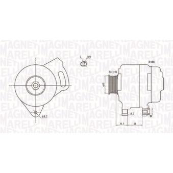 Alternateur MAGNETI MARELLI OEM 028903029M