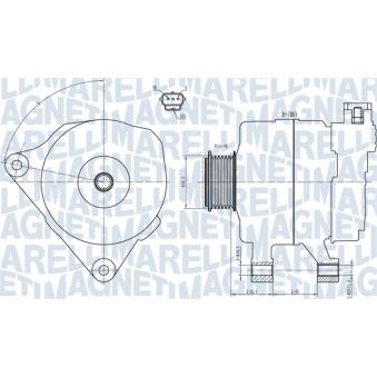 Alternateur MAGNETI MARELLI OEM 1140136