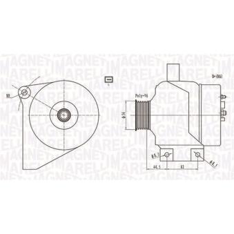 Alternateur MAGNETI MARELLI OEM 36050268