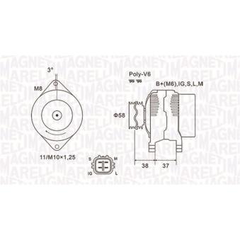 Alternateur MAGNETI MARELLI [063731889010]