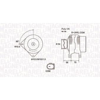 Alternateur MAGNETI MARELLI OEM 7802471