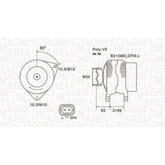 Alternateur MAGNETI MARELLI OEM 93190138