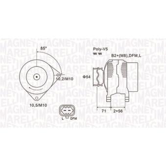 Alternateur MAGNETI MARELLI OEM 93190829