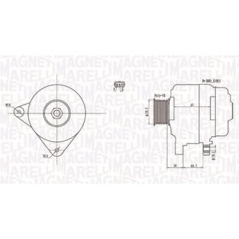 Alternateur MAGNETI MARELLI OEM A3TB6581