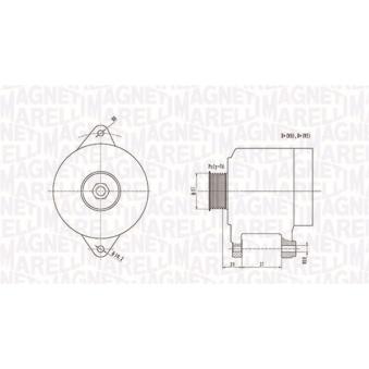 Alternateur MAGNETI MARELLI OEM 270600q120