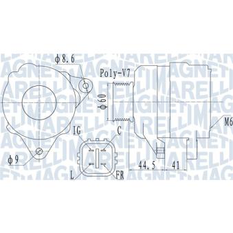 Alternateur MAGNETI MARELLI 063731981010
